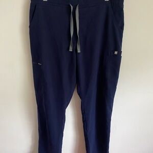 Figs Navy Blue Straight Leg Pants